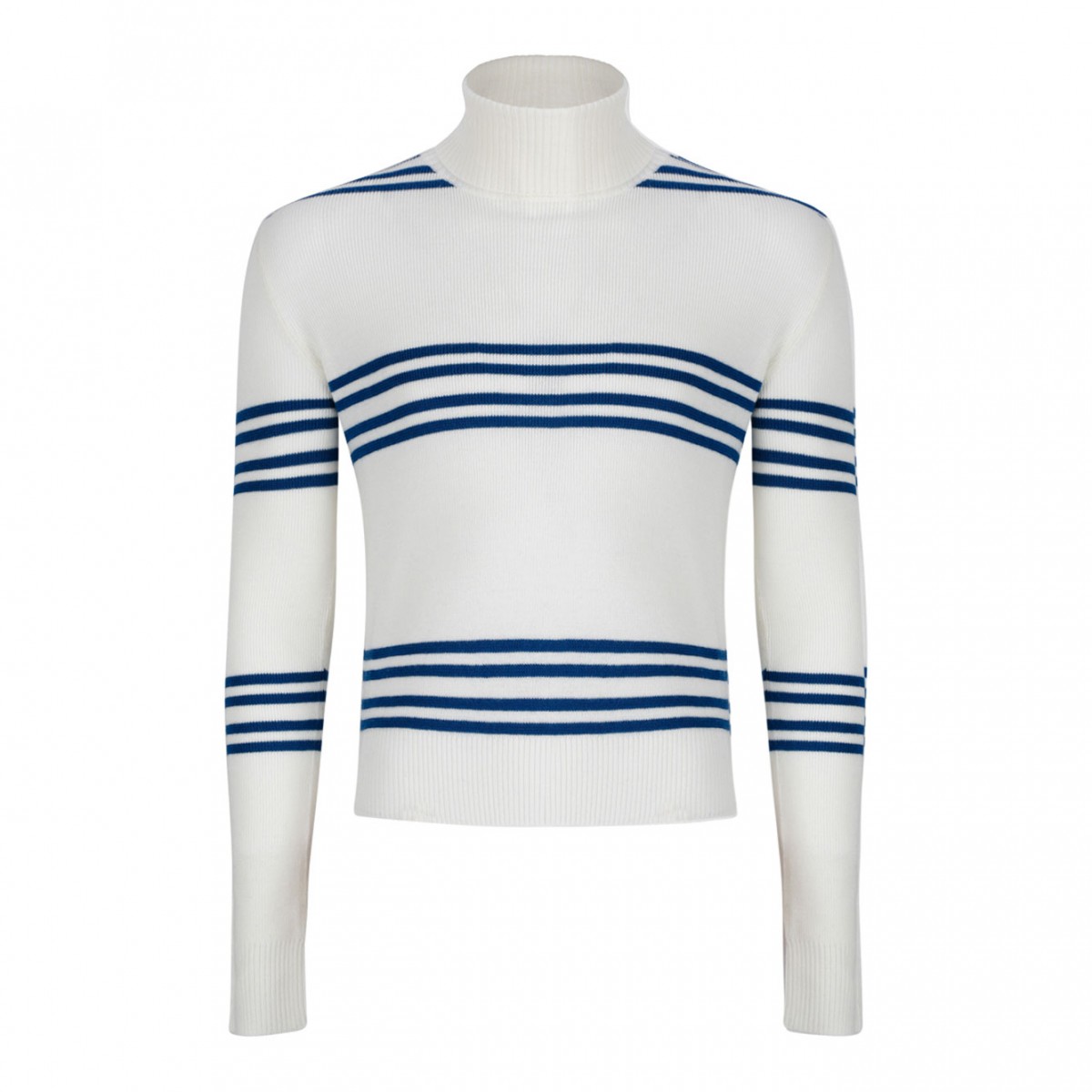 Horizontal Stripe Wool Sweater