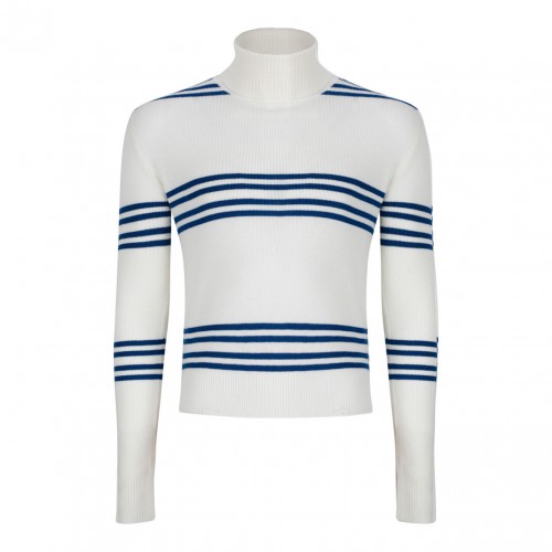 Horizontal Stripe Wool Sweater