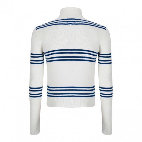 Horizontal Stripe Wool Sweater 2