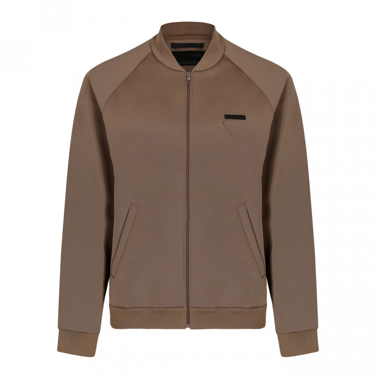 Dark Brown Technical Fleece Blouson Jacket