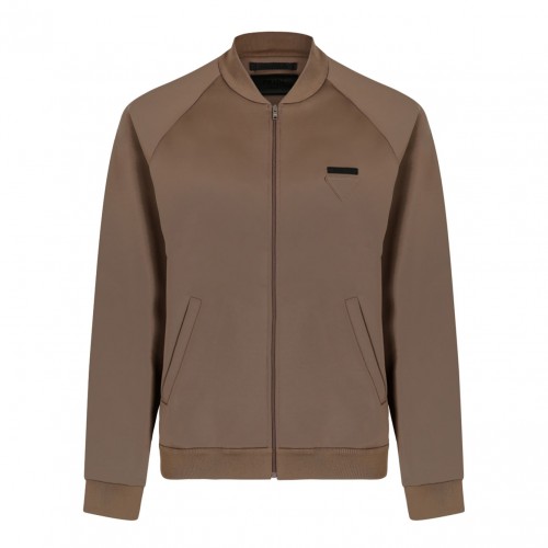 Dark Brown Technical Fleece Blouson Jacket