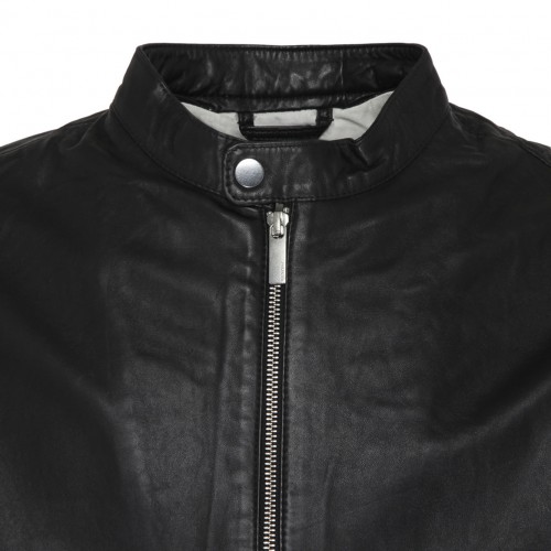 Black Lamb Leather Classic Jacket
