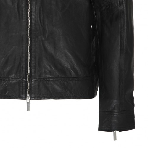 Black Lamb Leather Classic Jacket