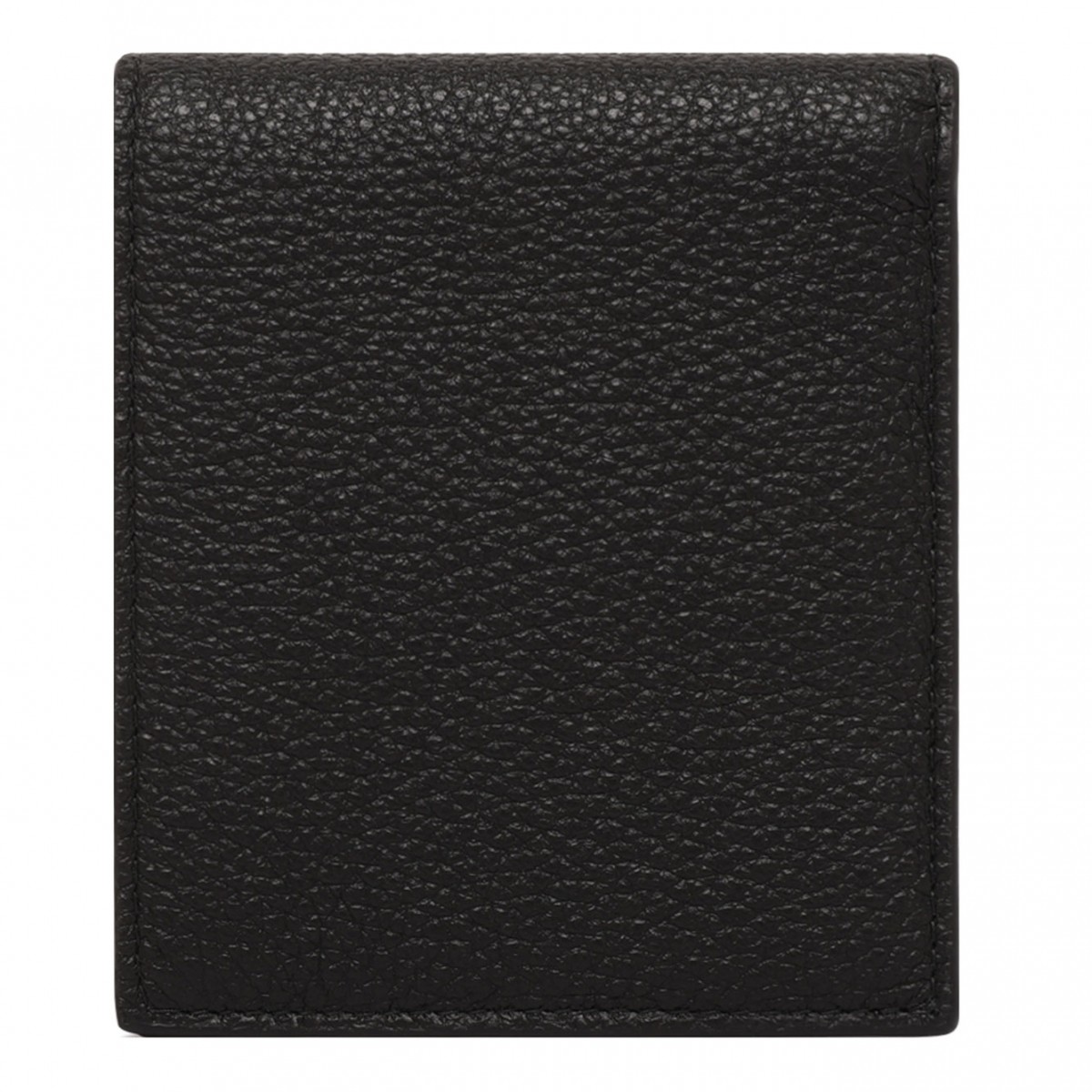 Black Enamel Triangle Logo Wallet