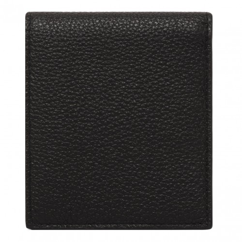 Black Enamel Triangle Logo Wallet