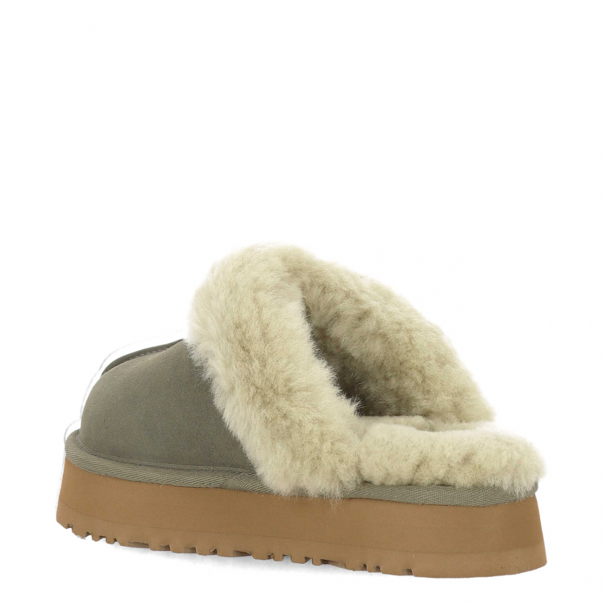 Moss Green Disquette Slippers