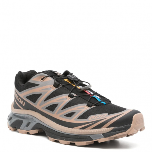 Black and Taupe Brown XT-6 Sneakers 2