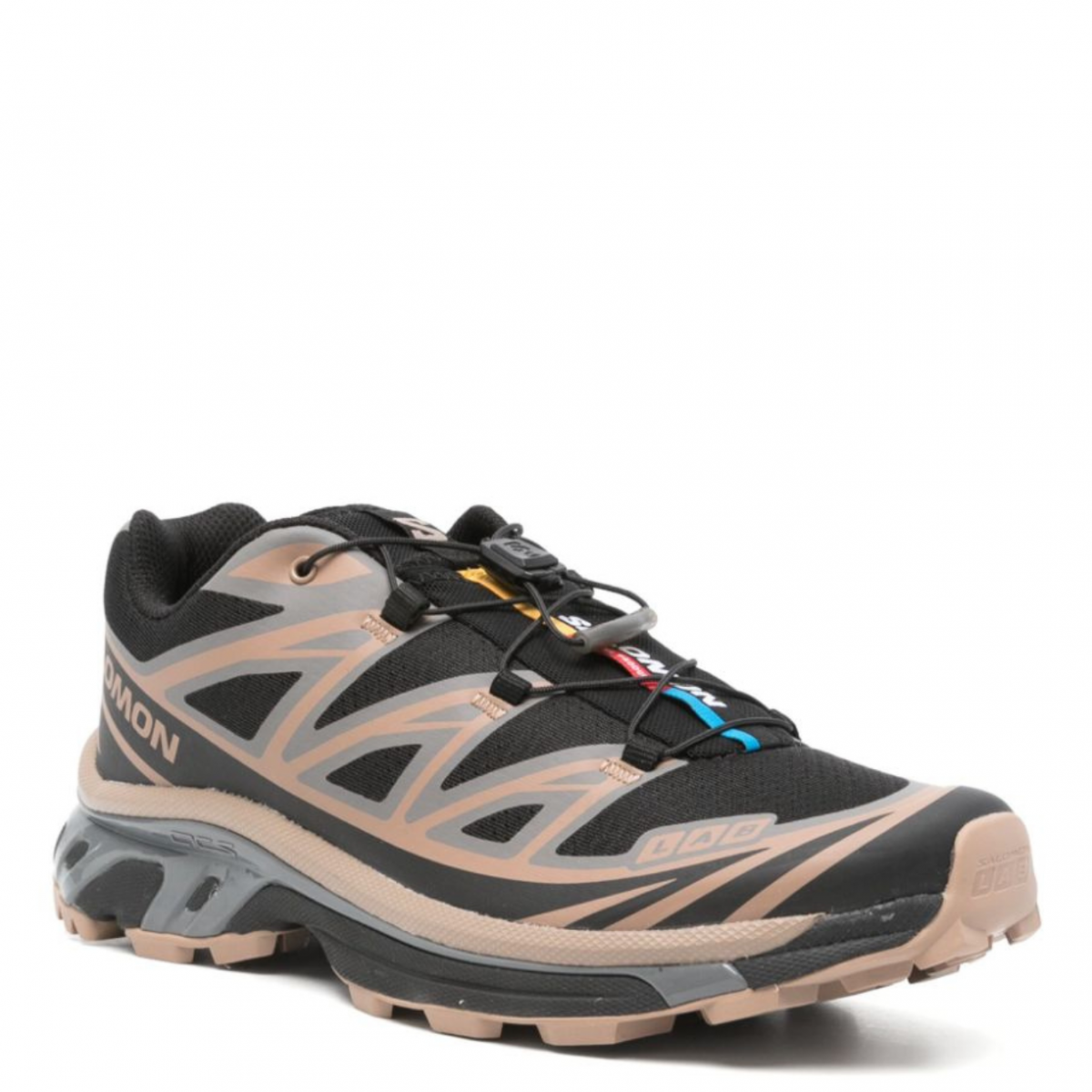 Black and Taupe Brown XT-6 Sneakers