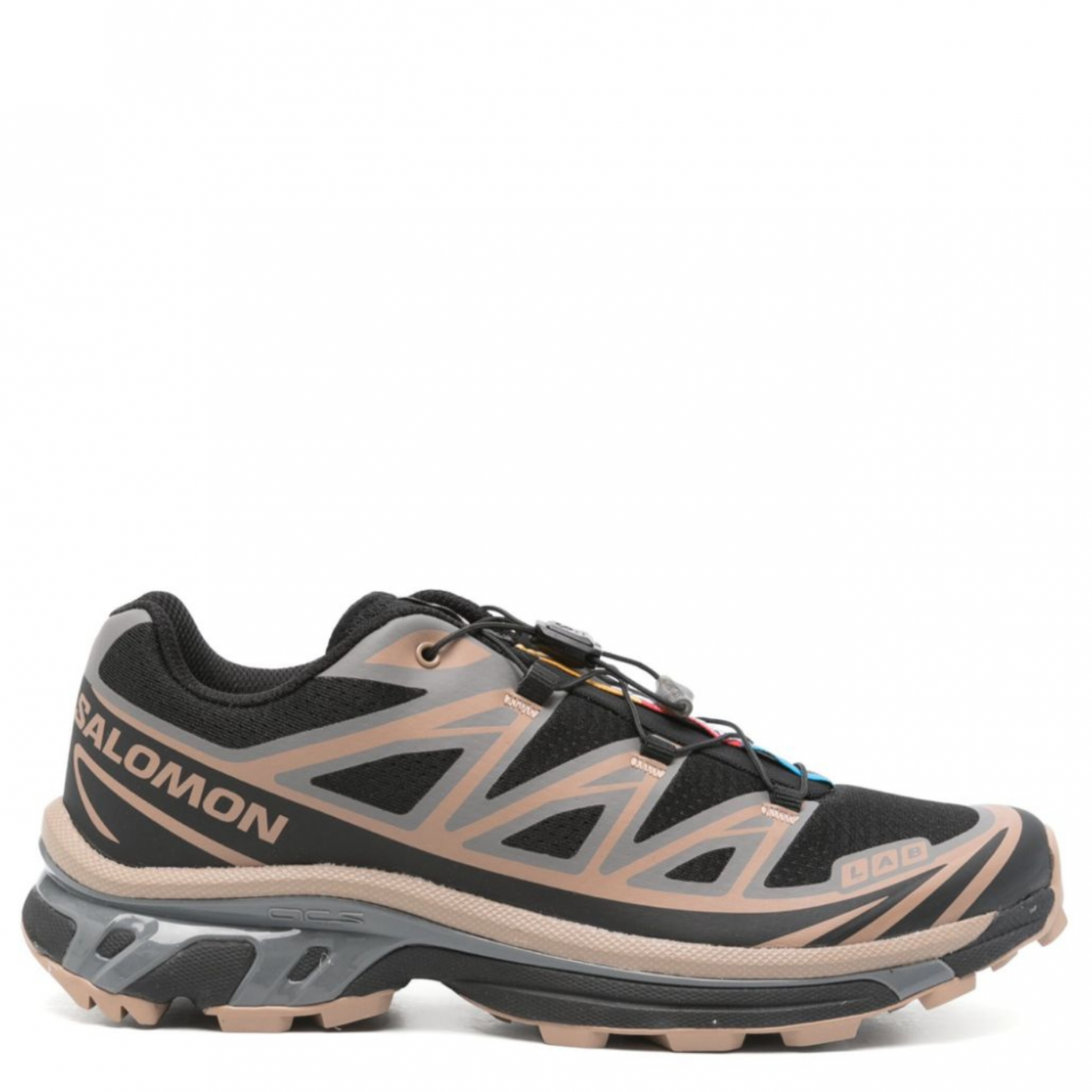 Black and Taupe Brown XT-6 Sneakers
