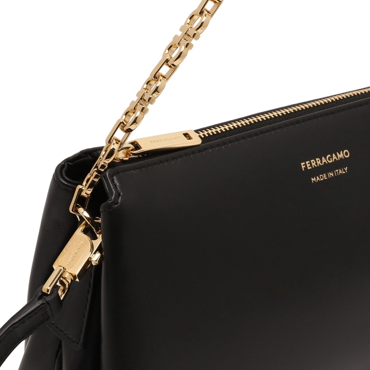 Black Soft Leather Mini Bag