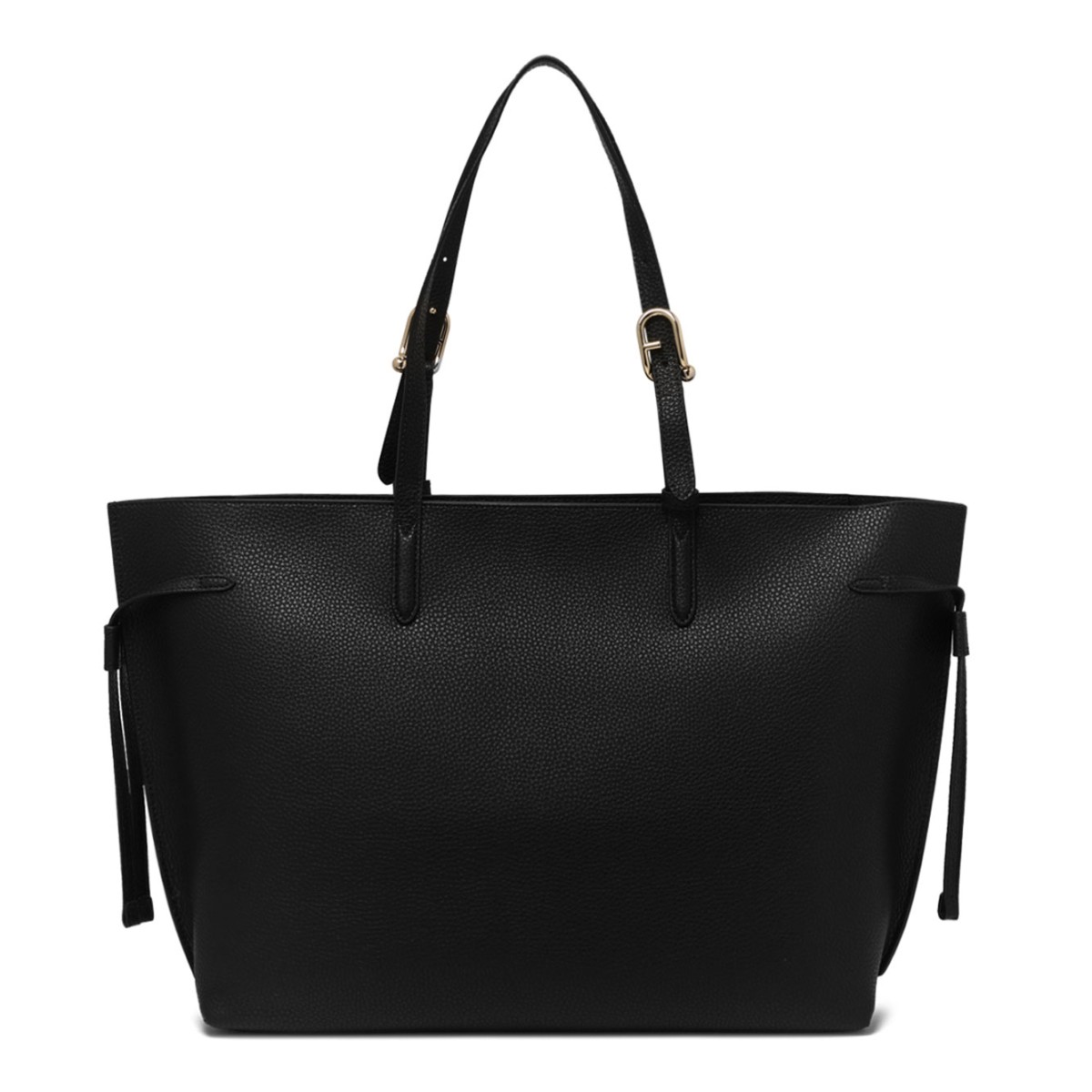 Black Ava Shopping Bag L
