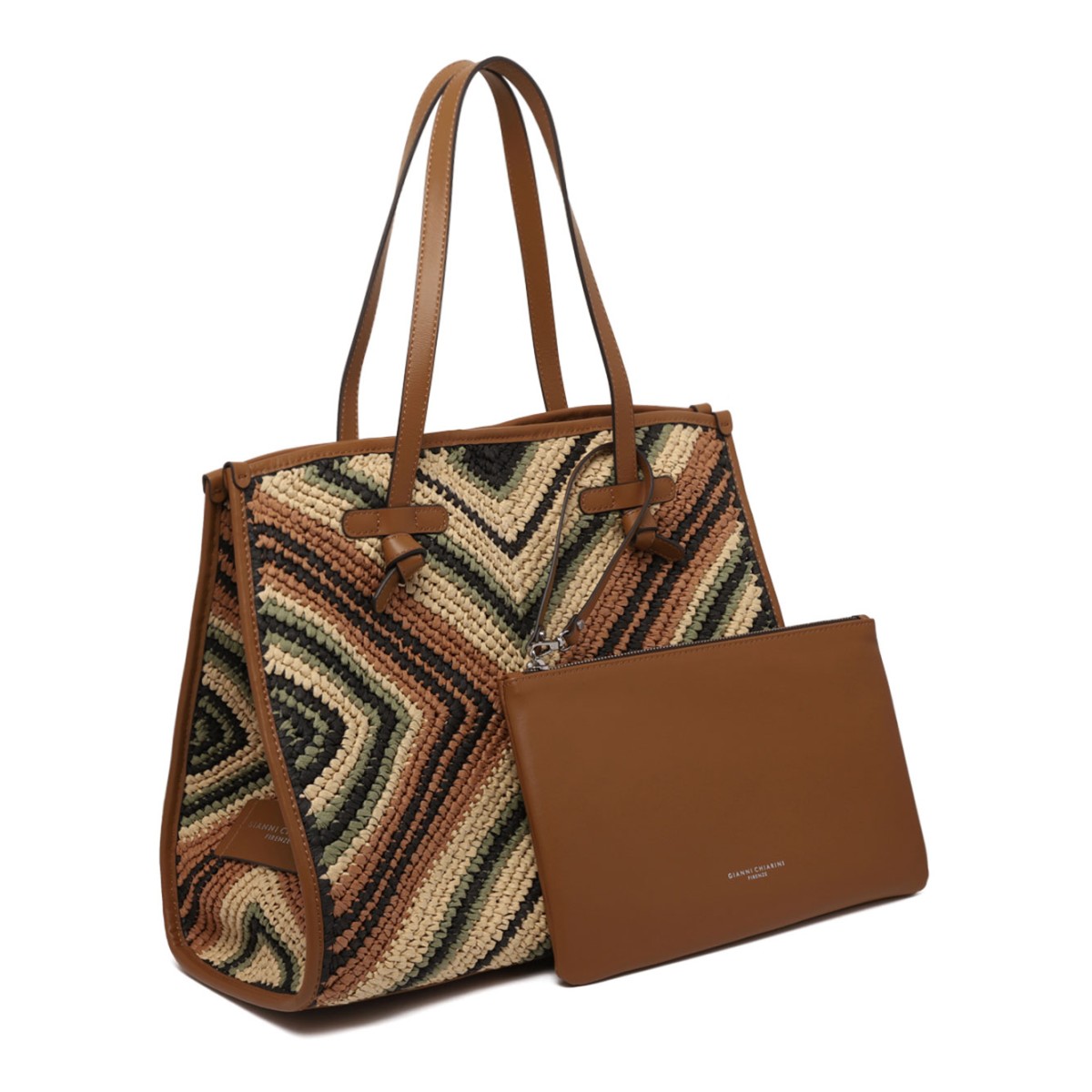 Multicolour Women Straw Tote Bag