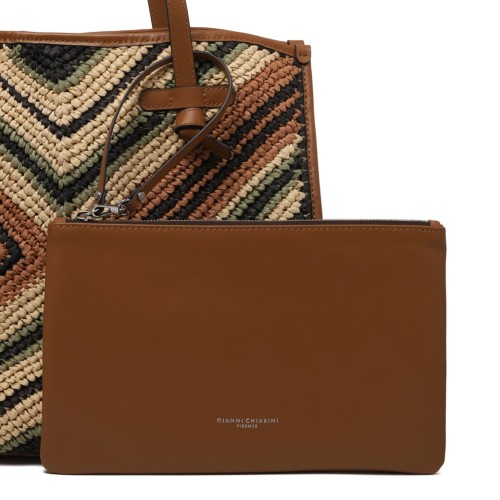 Multicolour Women Straw Tote Bag