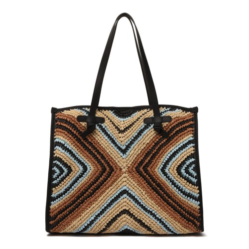 Multicolour Women Straw Tote Bag 2