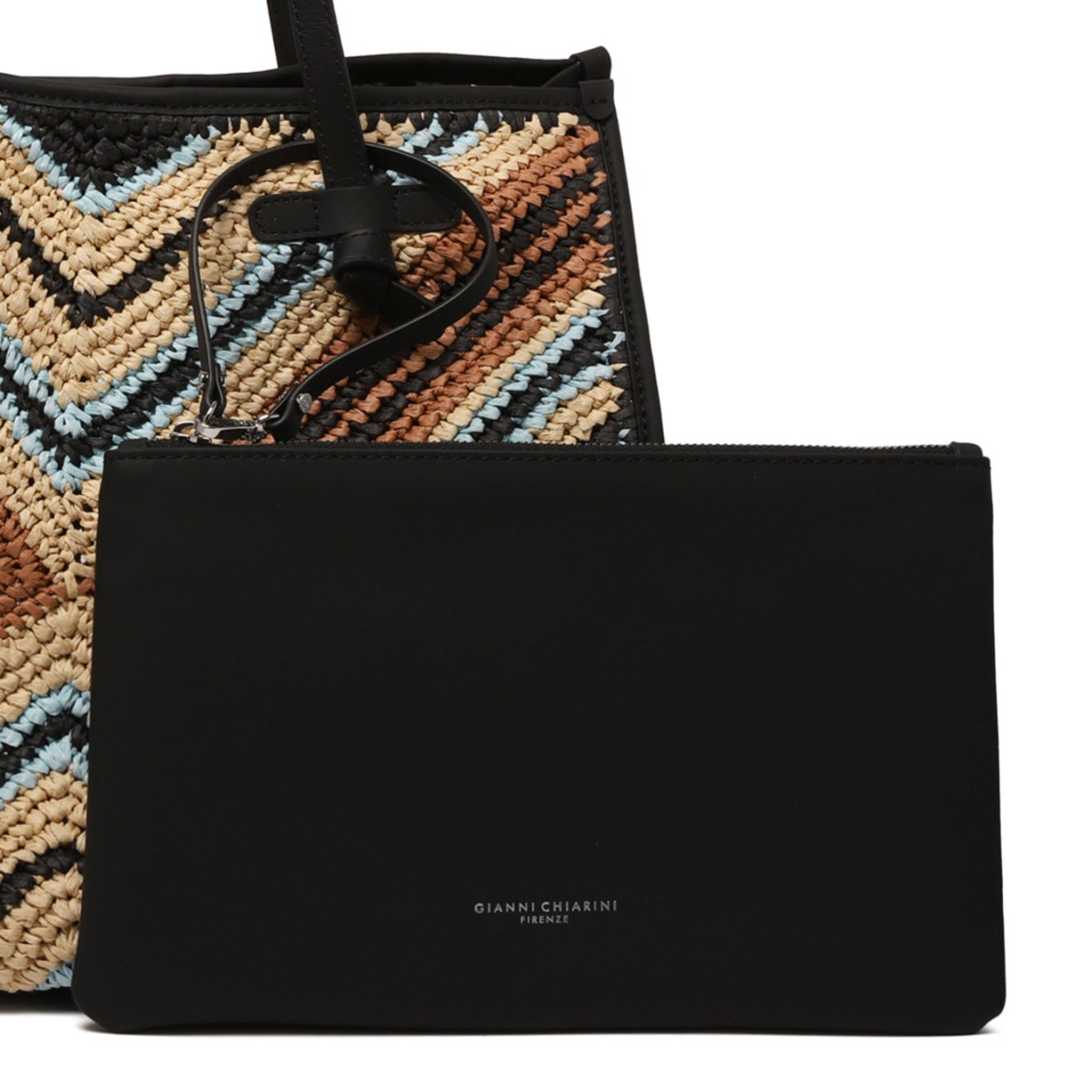 Multicolour Women Straw Tote Bag