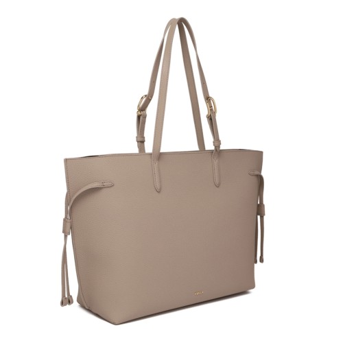 Linen and Urban Grey Ava Shopping Bag L