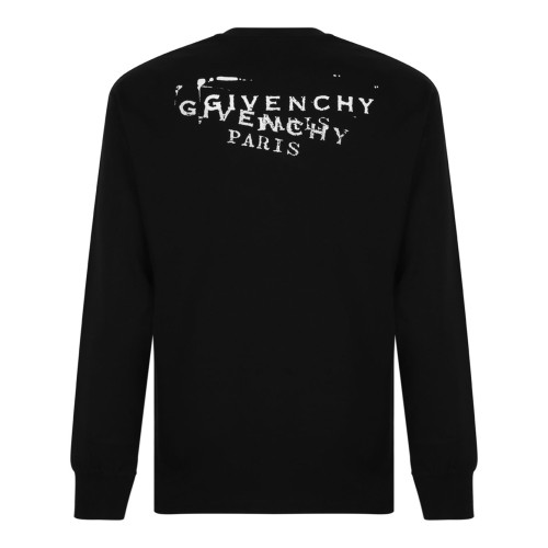 Black Cotton T-shirt With Logo Stamp Print 2