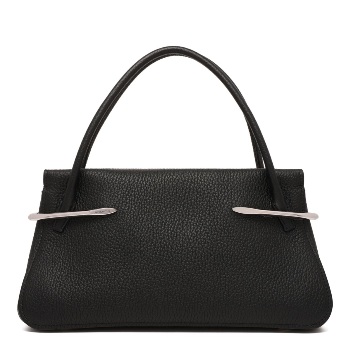 Black Medium Pinch Bag In Grained Leather