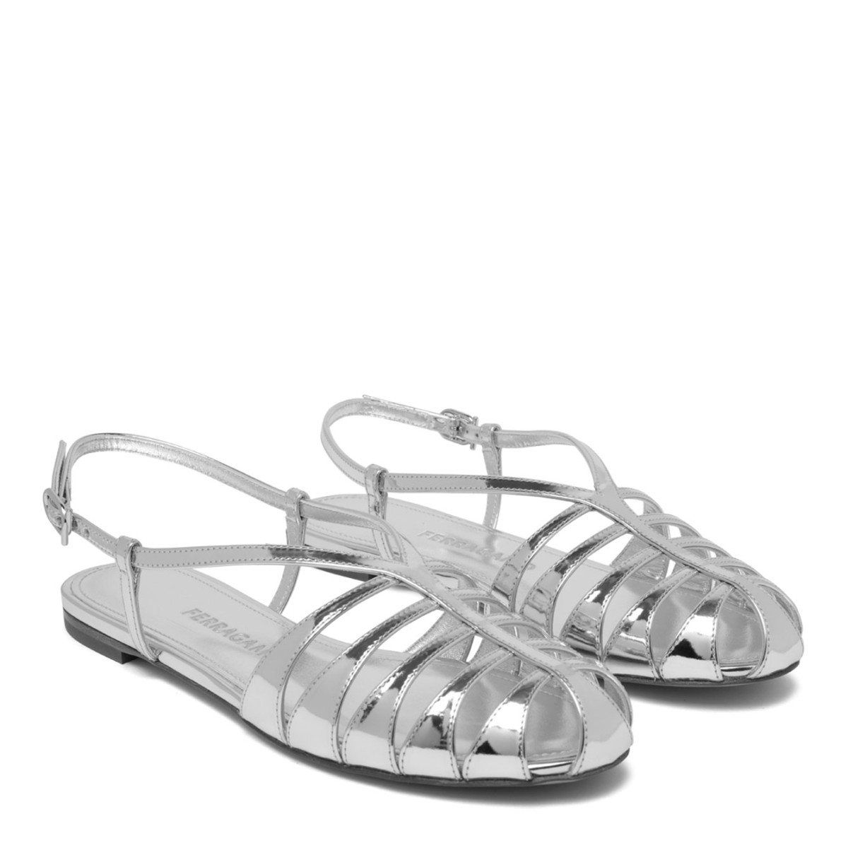 Cage Silver Sandal