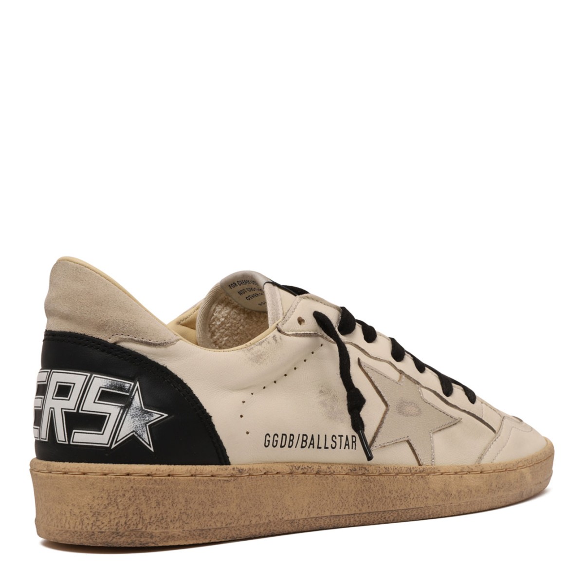 White and Black Ball Star Sneakers