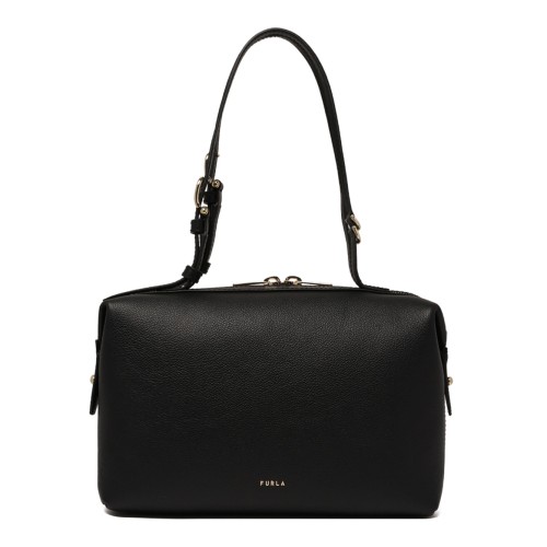 Black Double Boston Bag