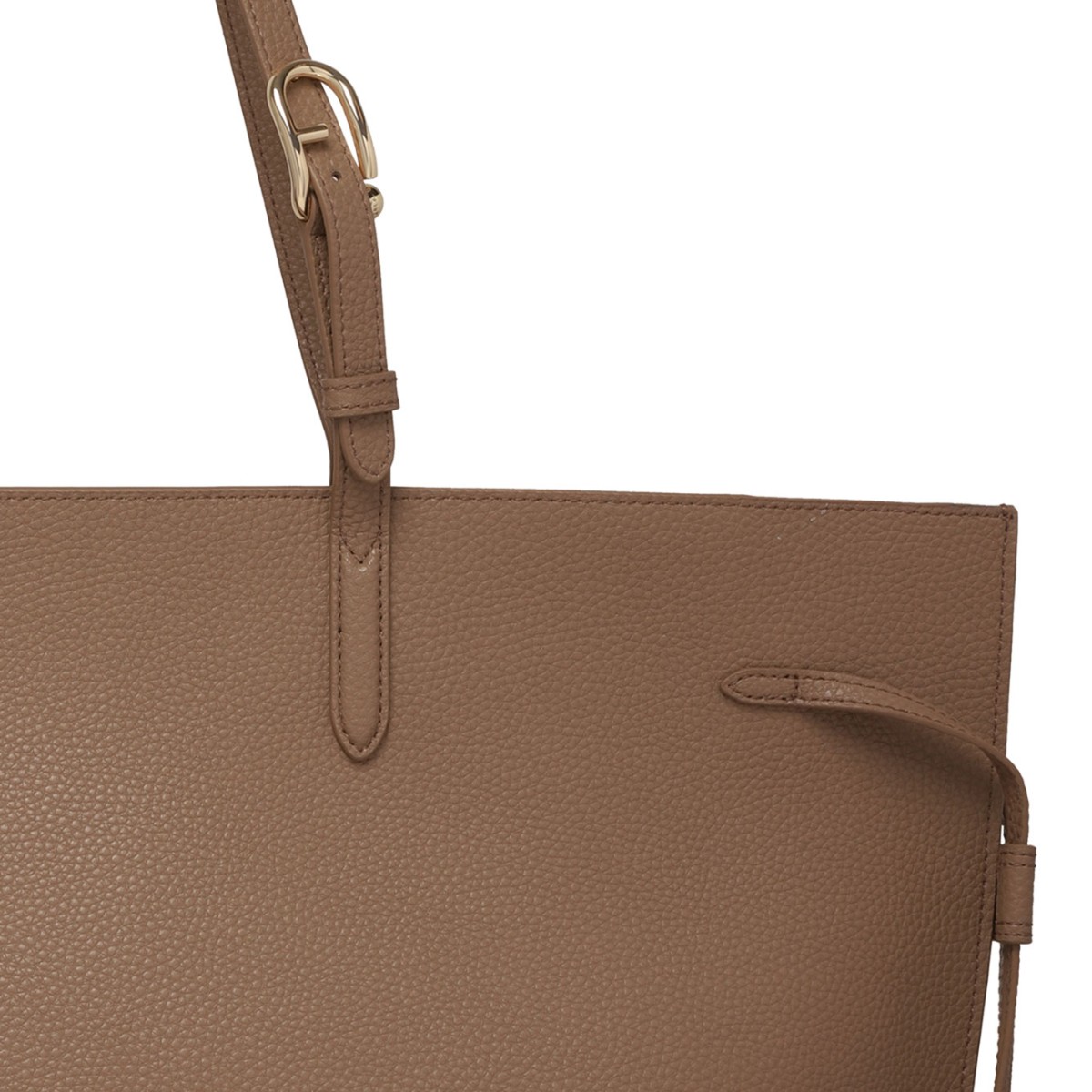 Toffee and Black Ava Shopping Bag L