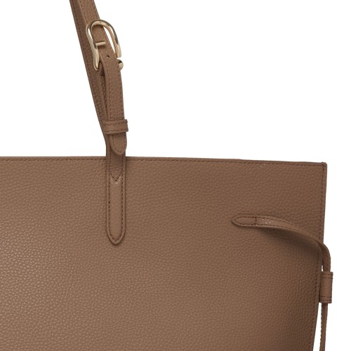 Toffee and Black Ava Shopping Bag L