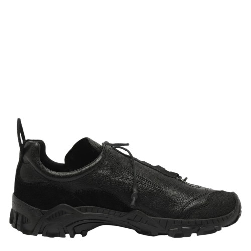 Black Stealth Leather Sneakers