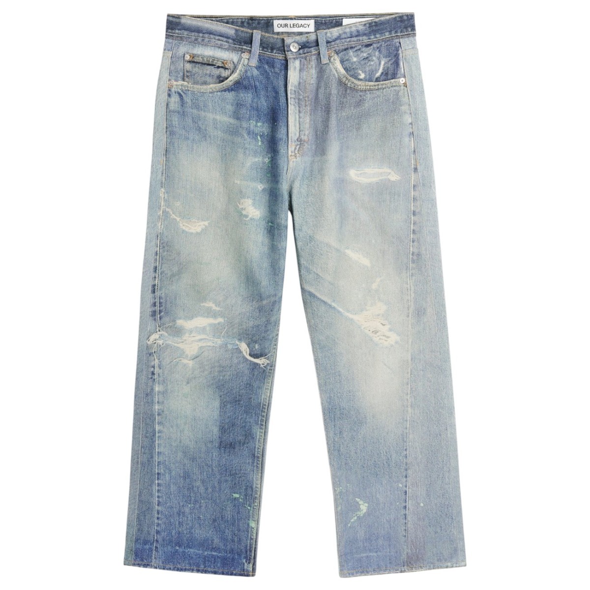 Digital Denim Print Jeans