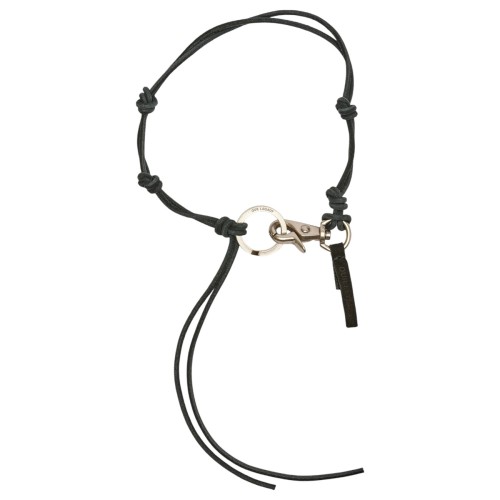 Black Leather Ladon Key Chain