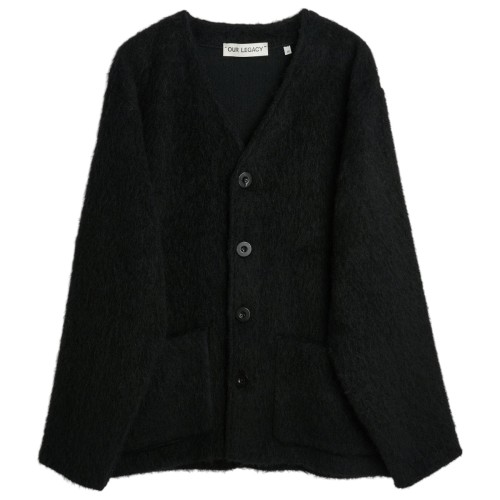 Black Mohair Cardigan