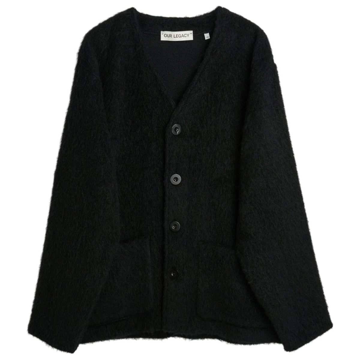 Black Mohair Cardigan