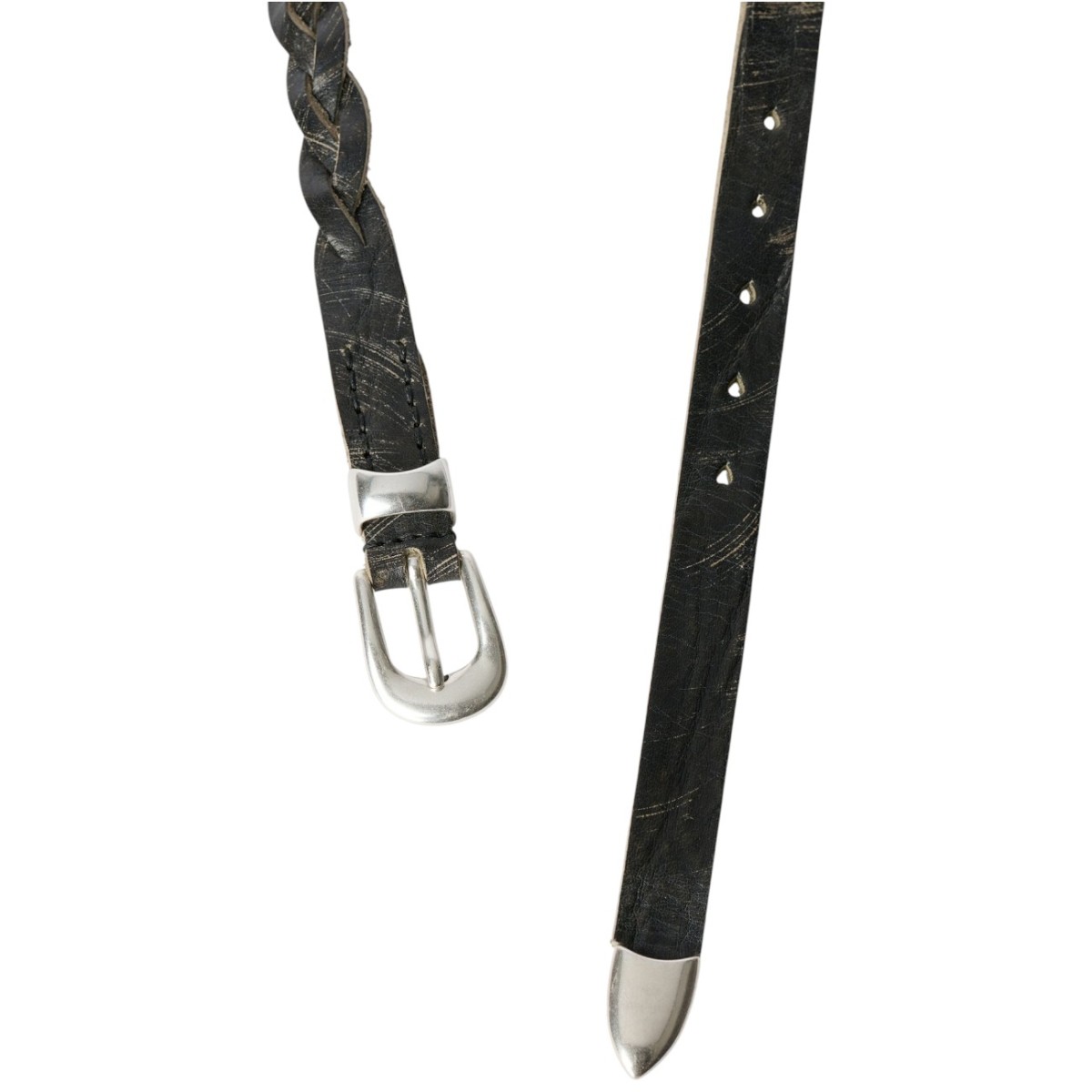 Soft Coal Torn Bovine Belt