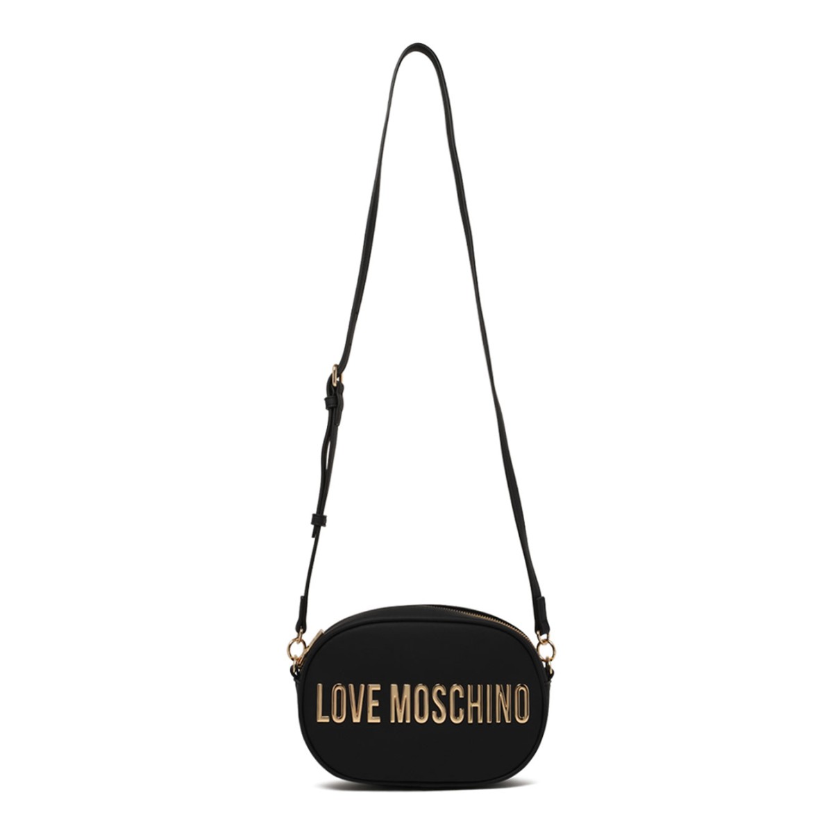 Black Bold Love Faux Leather Shoulder Bag