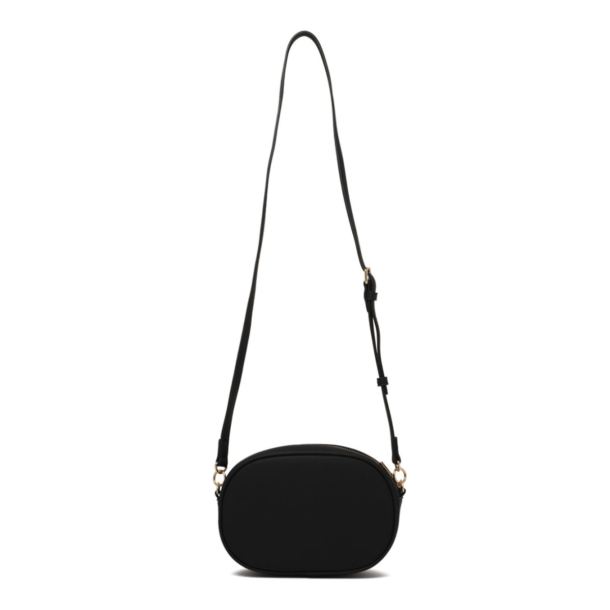 Black Bold Love Faux Leather Shoulder Bag