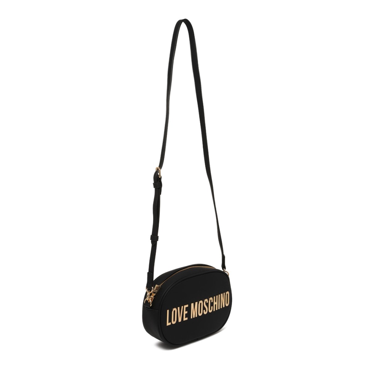 Black Bold Love Faux Leather Shoulder Bag