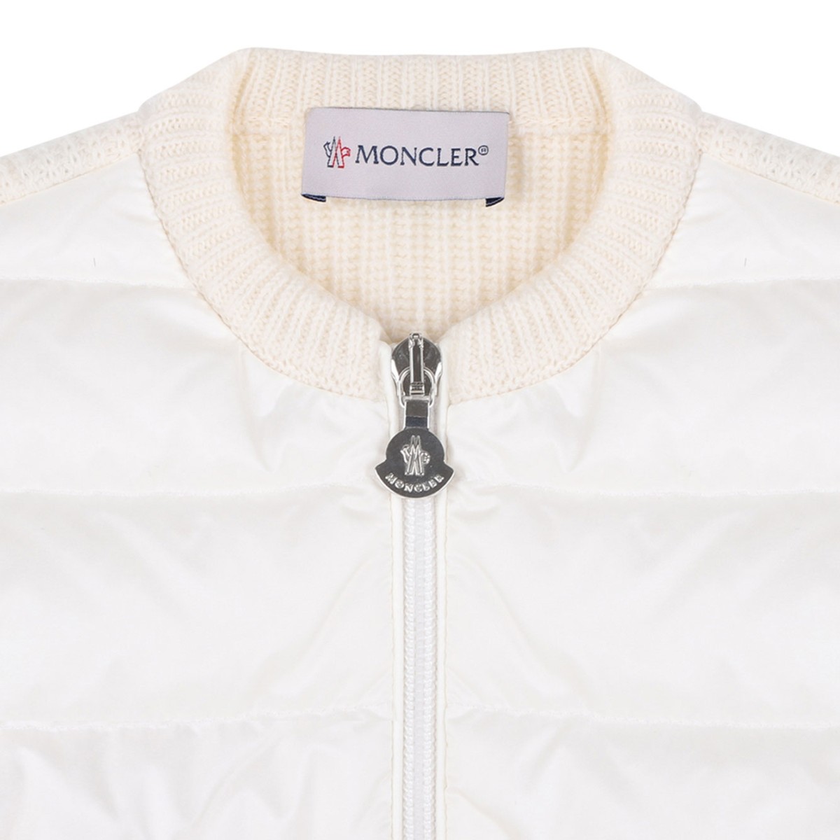 White Padded Cardigan