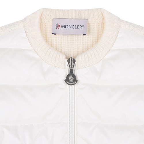 White Padded Cardigan