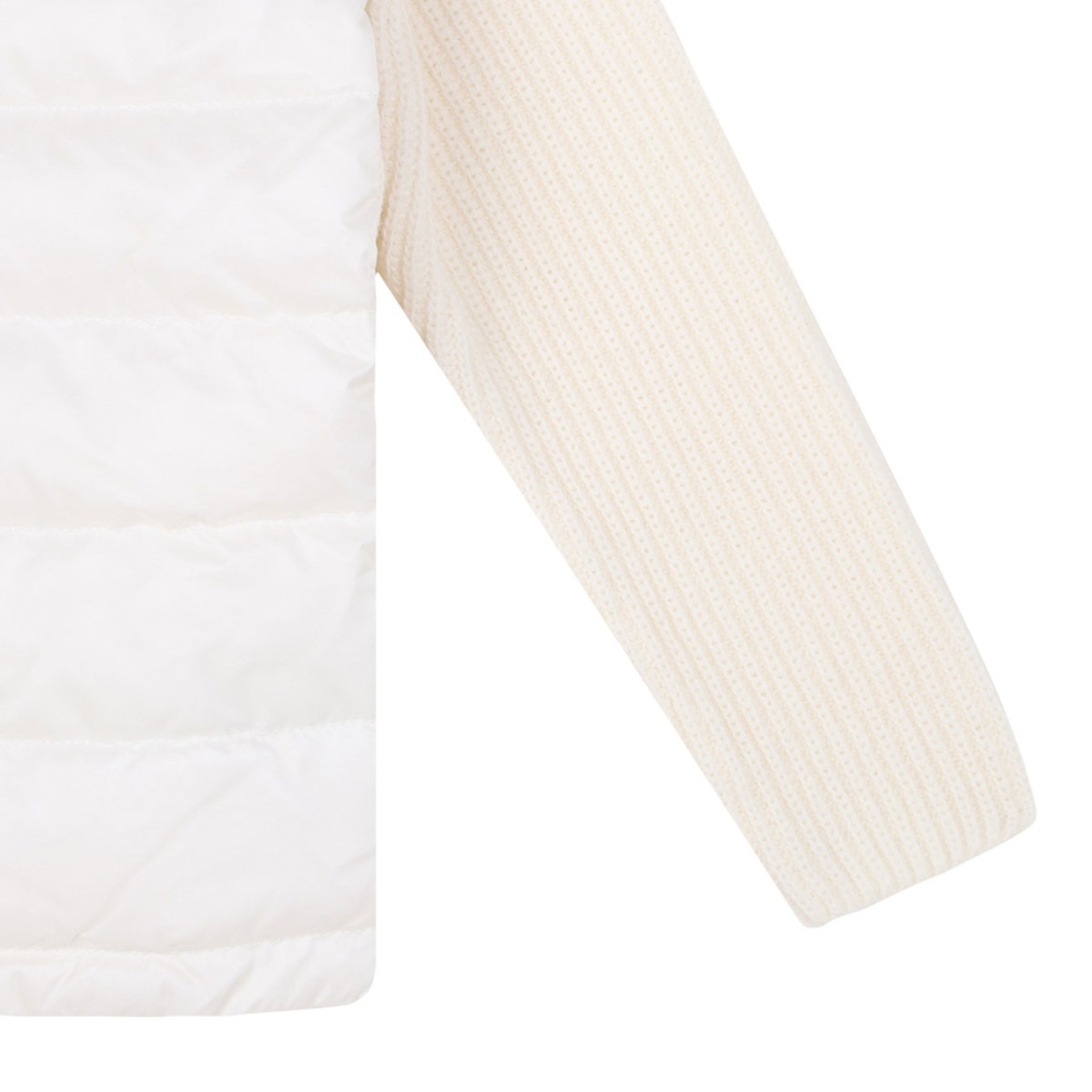 White Padded Cardigan