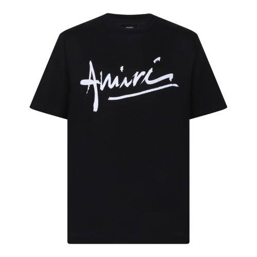 Black Script Crew-Neck Short-Sleeve T-Shirt