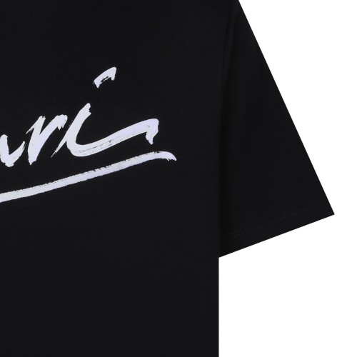 Black Script Crew-Neck Short-Sleeve T-Shirt