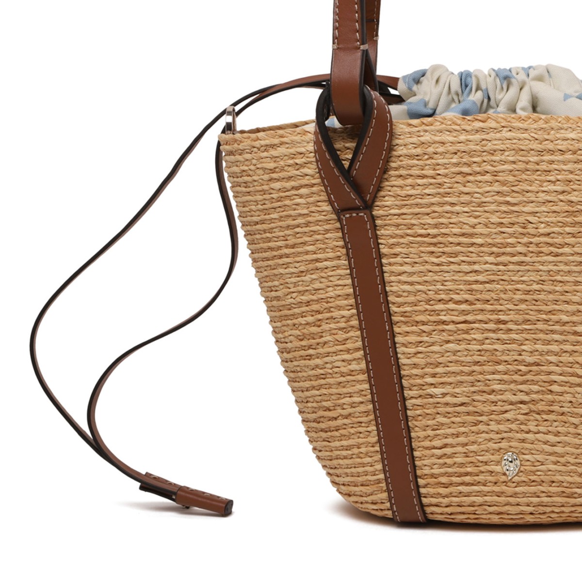 Natural Bisou Mini Basket Bag
