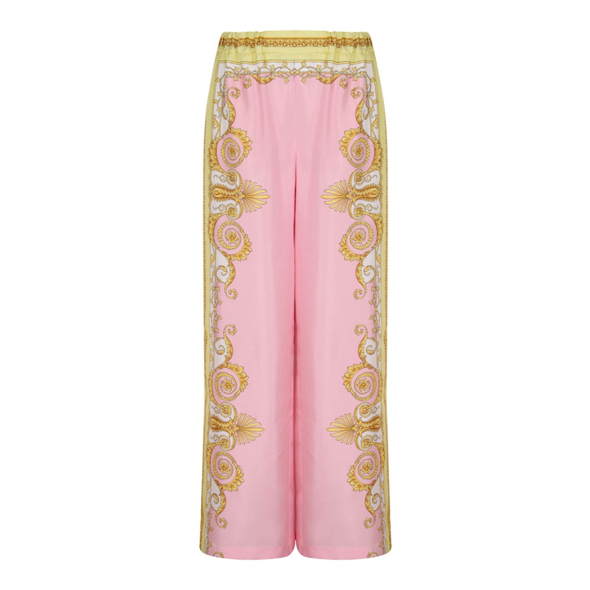 Multicolour Baroque Underwater Silk Pants