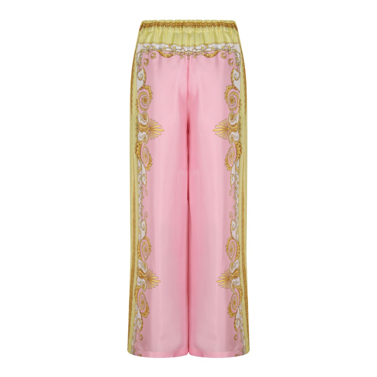 Multicolour Baroque Underwater Silk Pants