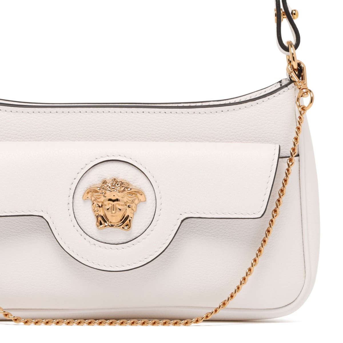 White The Medusa Mini Leather Bag