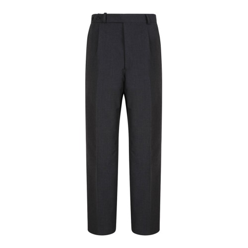 Charcoal Wool Blend Pants