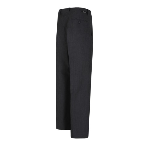 Charcoal Wool Blend Pants