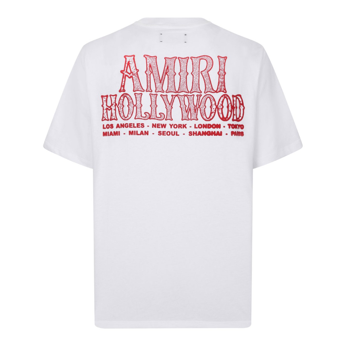 Ivory Hollywood Print Cotton T-Shirt