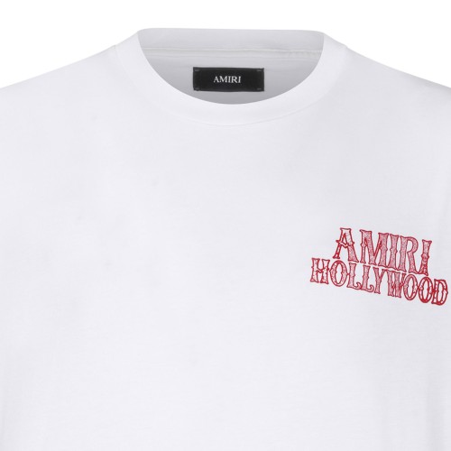 Ivory Hollywood Print Cotton T-Shirt