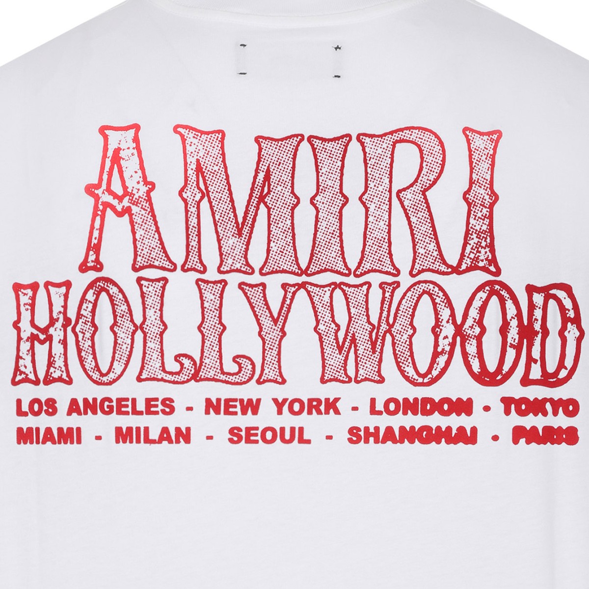 Ivory Hollywood Print Cotton T-Shirt